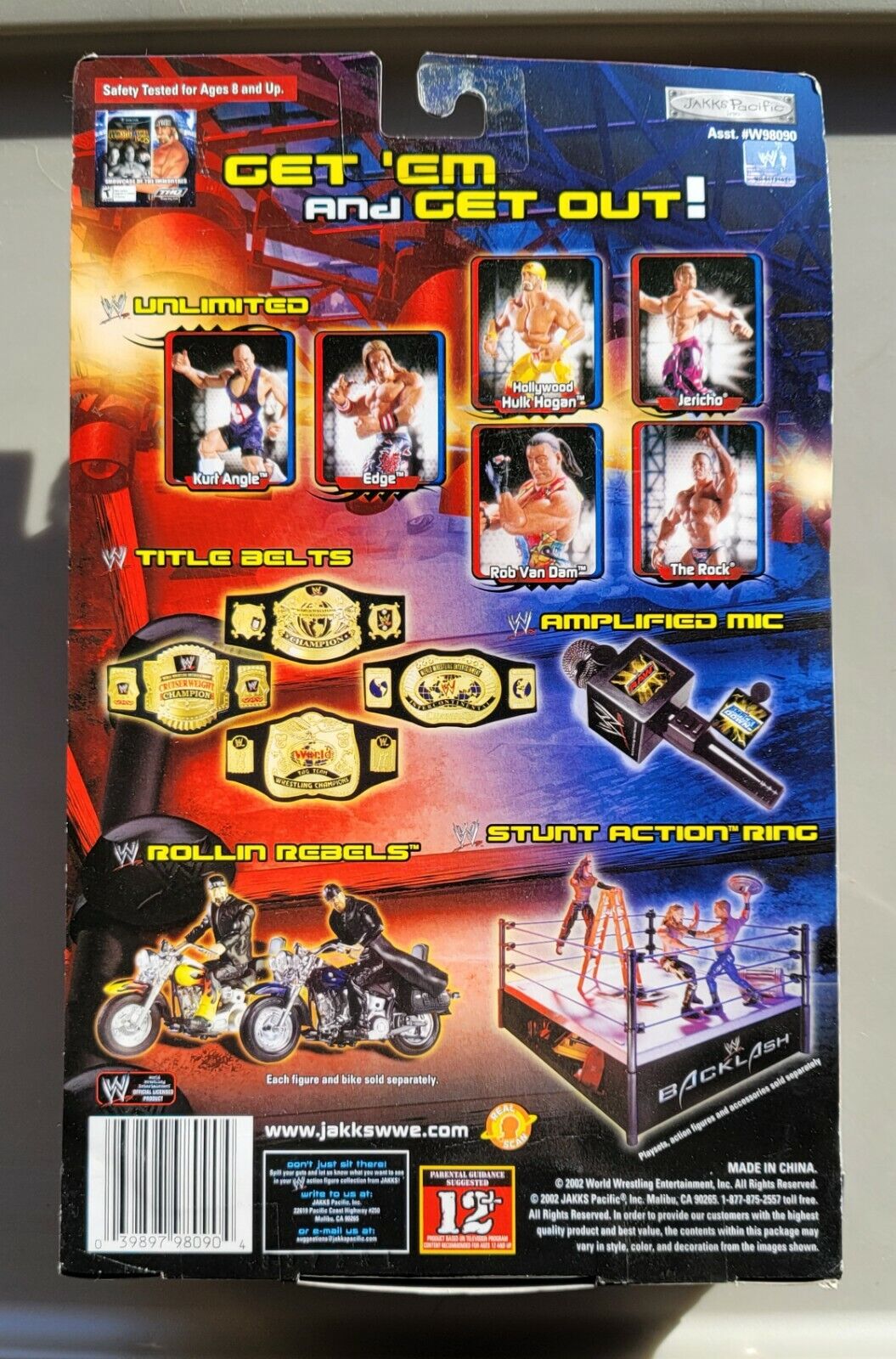 2002 WWE Jakks Pacific Unlimited Series 1 Chris Jericho