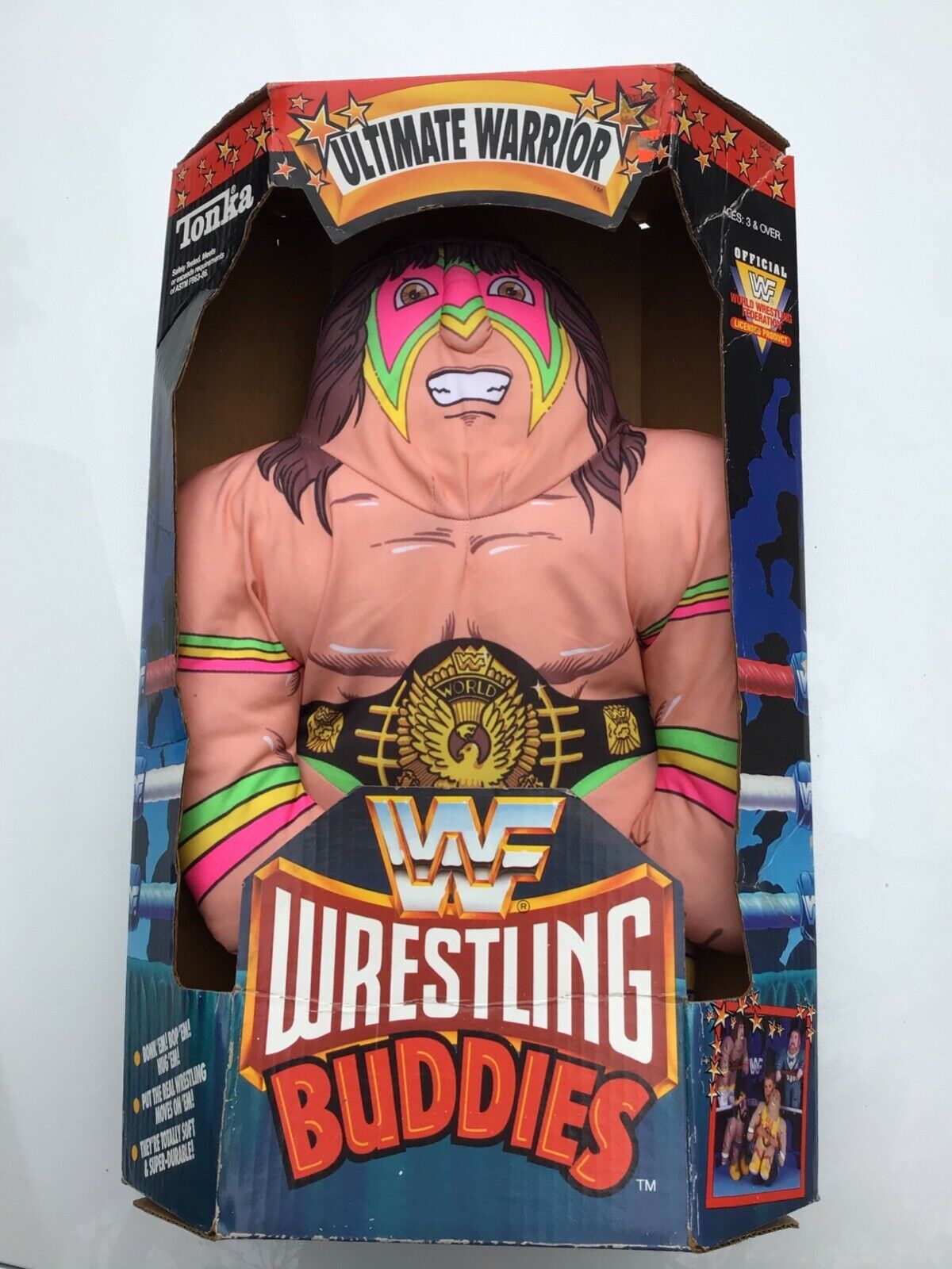 1990 WWF Tonka Wrestling Buddies Series 1 Ultimate Warrior