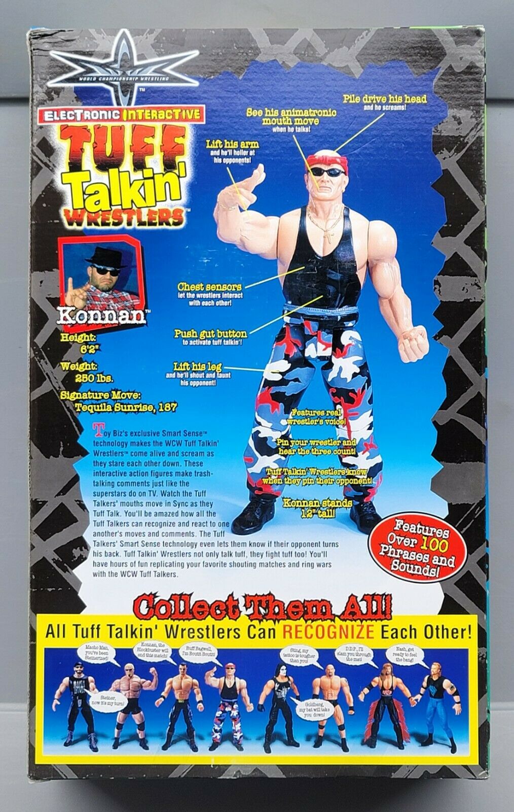 1999 WCW Toy Biz Tuff Talkin' Wrestlers Konnan