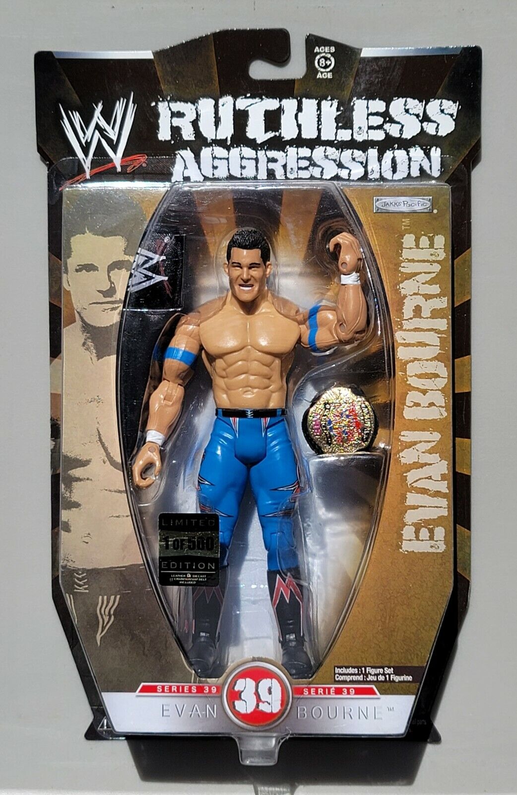 2009 WWE Jakks Pacific Ruthless Aggression Series 39 Evan Bourne [Chase]