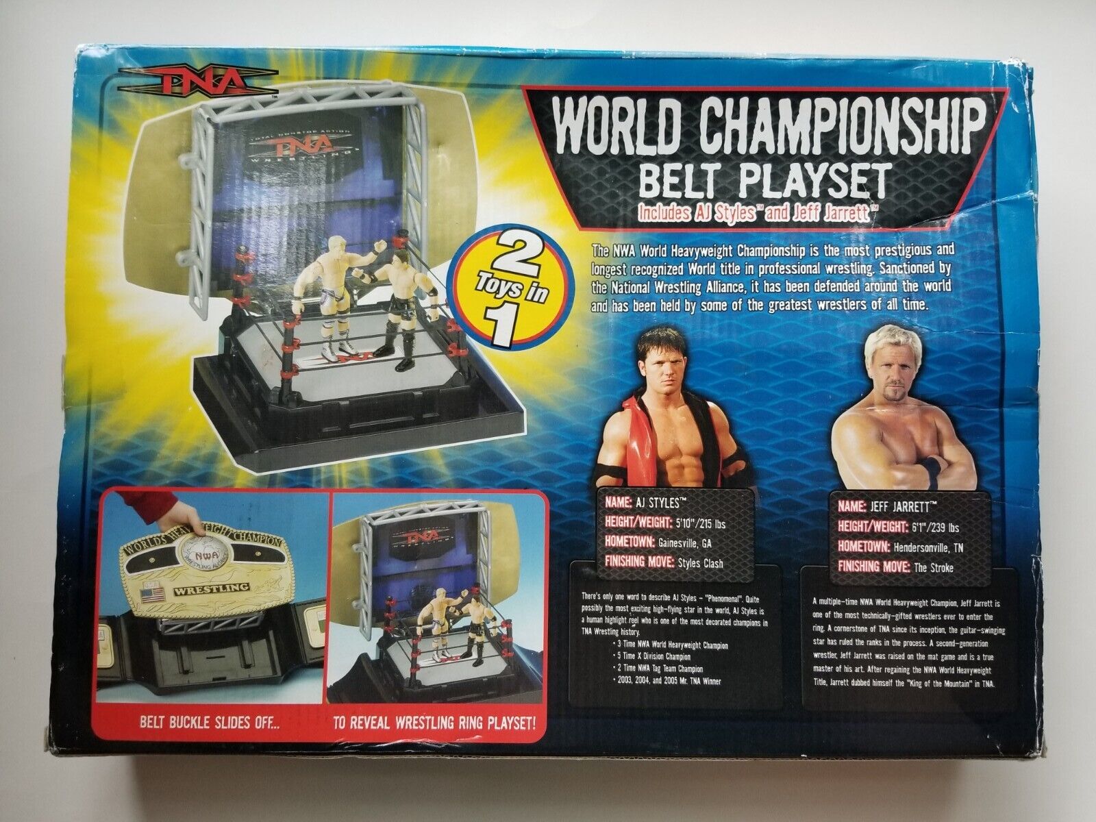 NWA TNA World Championship Belt 2024 Playset SEE DESCRIPTION