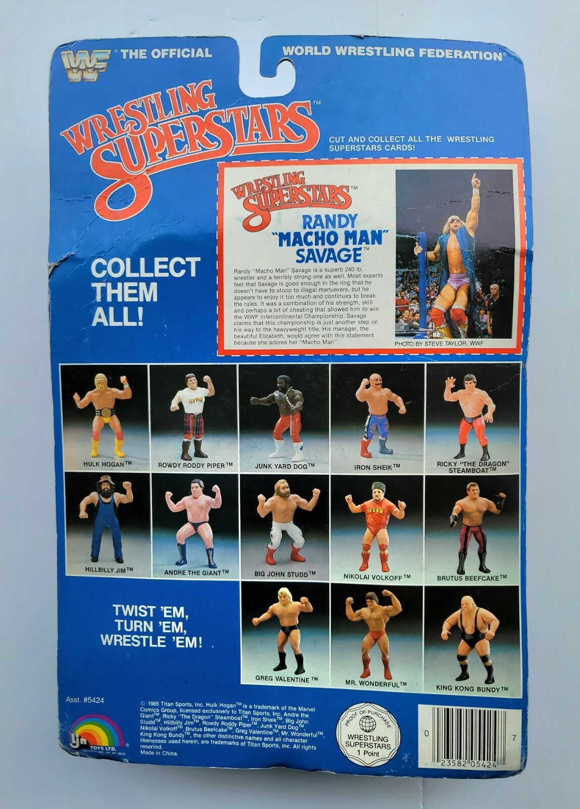 1986 WWF LJN Wrestling Superstars Series 3 Randy 