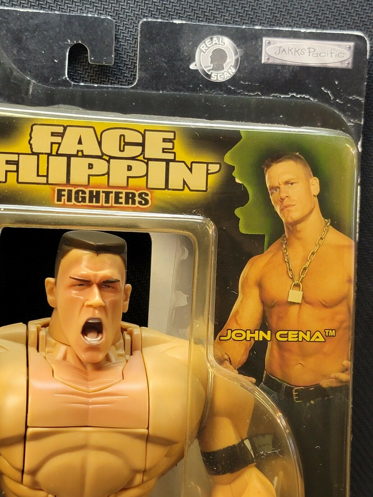 2005 WWE Jakks Pacific Face Flippin' Fighters Series 1 John Cena