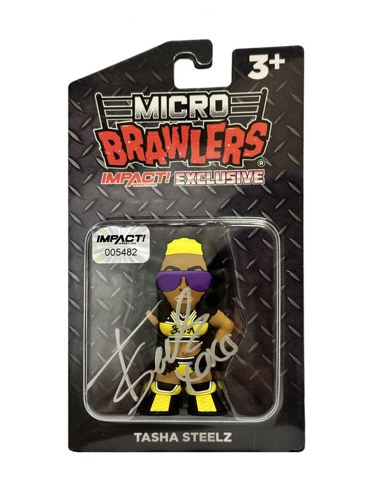 2022 Pro Wrestling Tees Impact! Wrestling Exclusive Micro Brawlers Series 4 Tasha Steelz