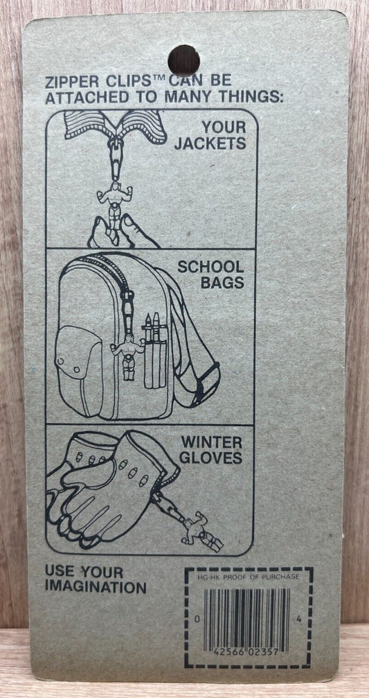 1985 WWF HG Toys Wrestling Superstars Zipper Clip Hulk Hogan