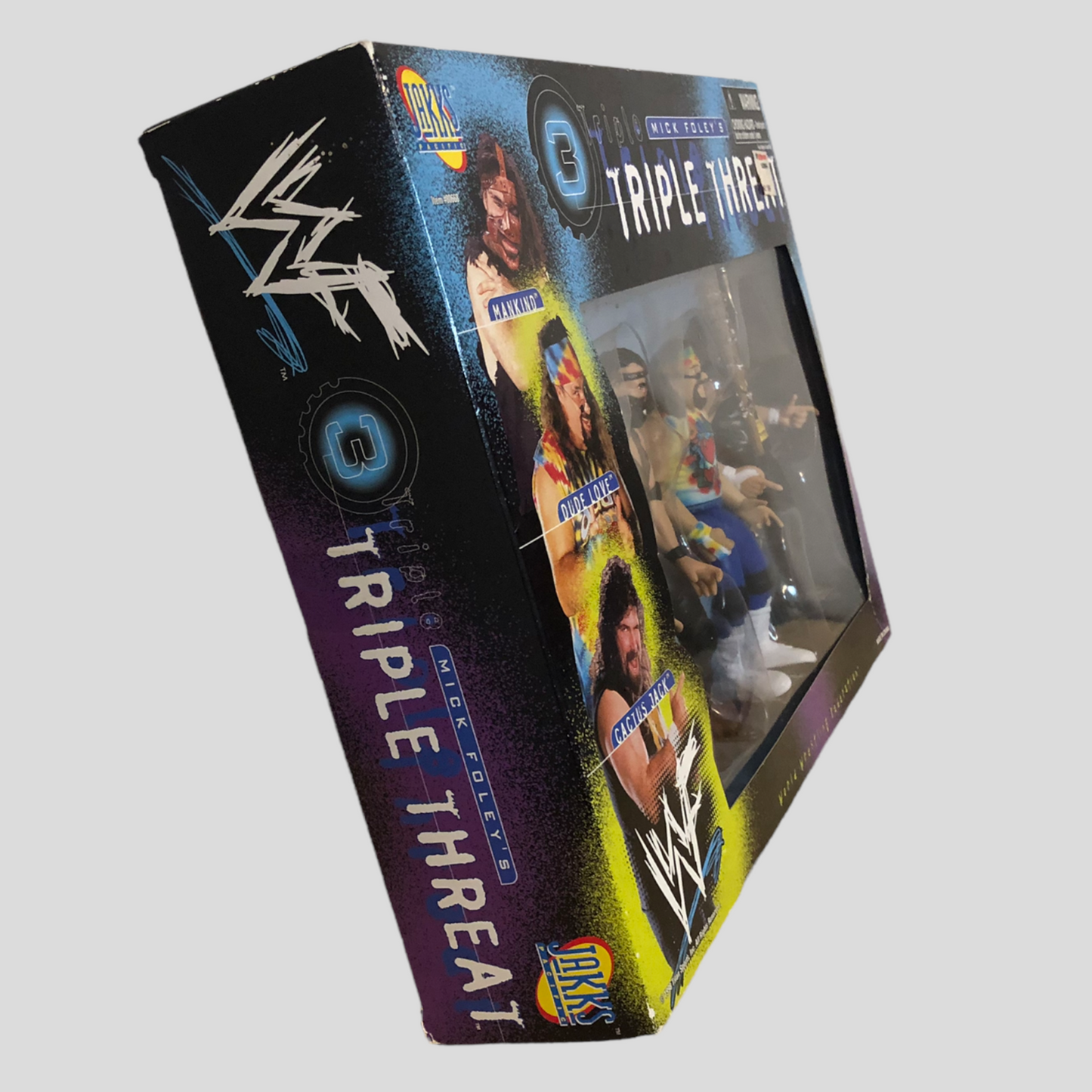 1998 WWF Jakks Pacific Mick Foley's Triple Threat Box Set: Mankind, Dude Love & Cactus Jack [Exclusive]