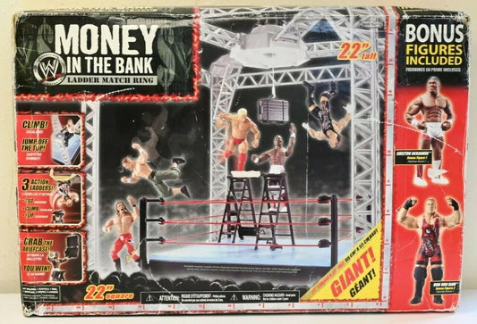 2007 WWE Jakks Pacific Money in the Bank Ladder Match Ring [With Shelton Benjamin & Rob Van Dam]