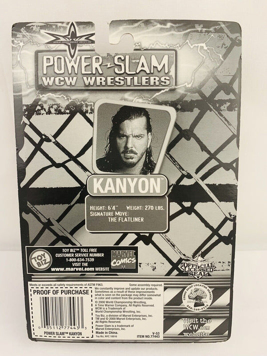2000 WCW Toy Biz Power Slam Kanyon [Small Card]