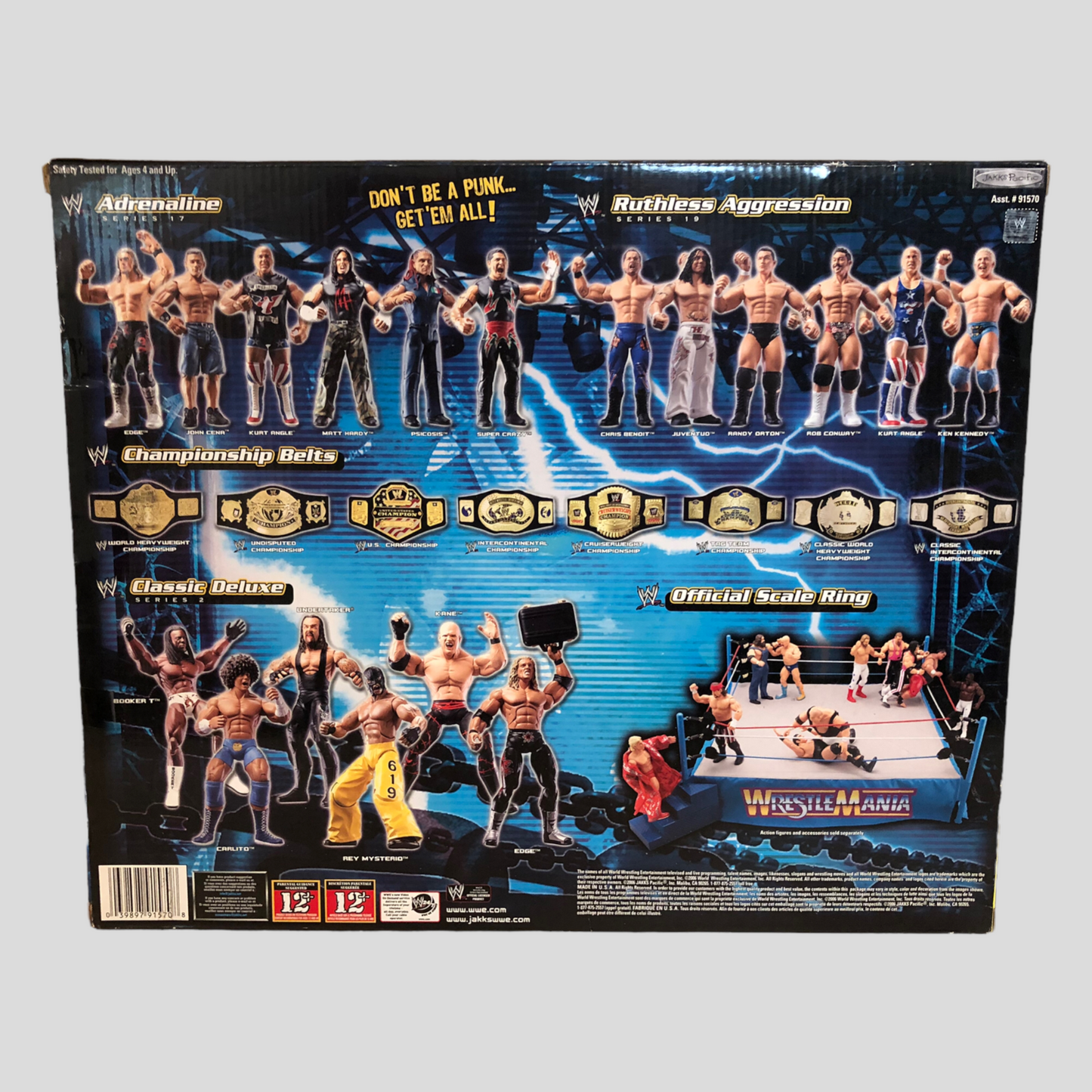 2006 WWE Jakks Pacific The Animal Unleashed Ring [With Batista]