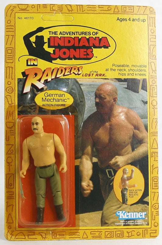 1982 Kenner Indiana Jones in Raiders of the Lost Ark German Mechanic