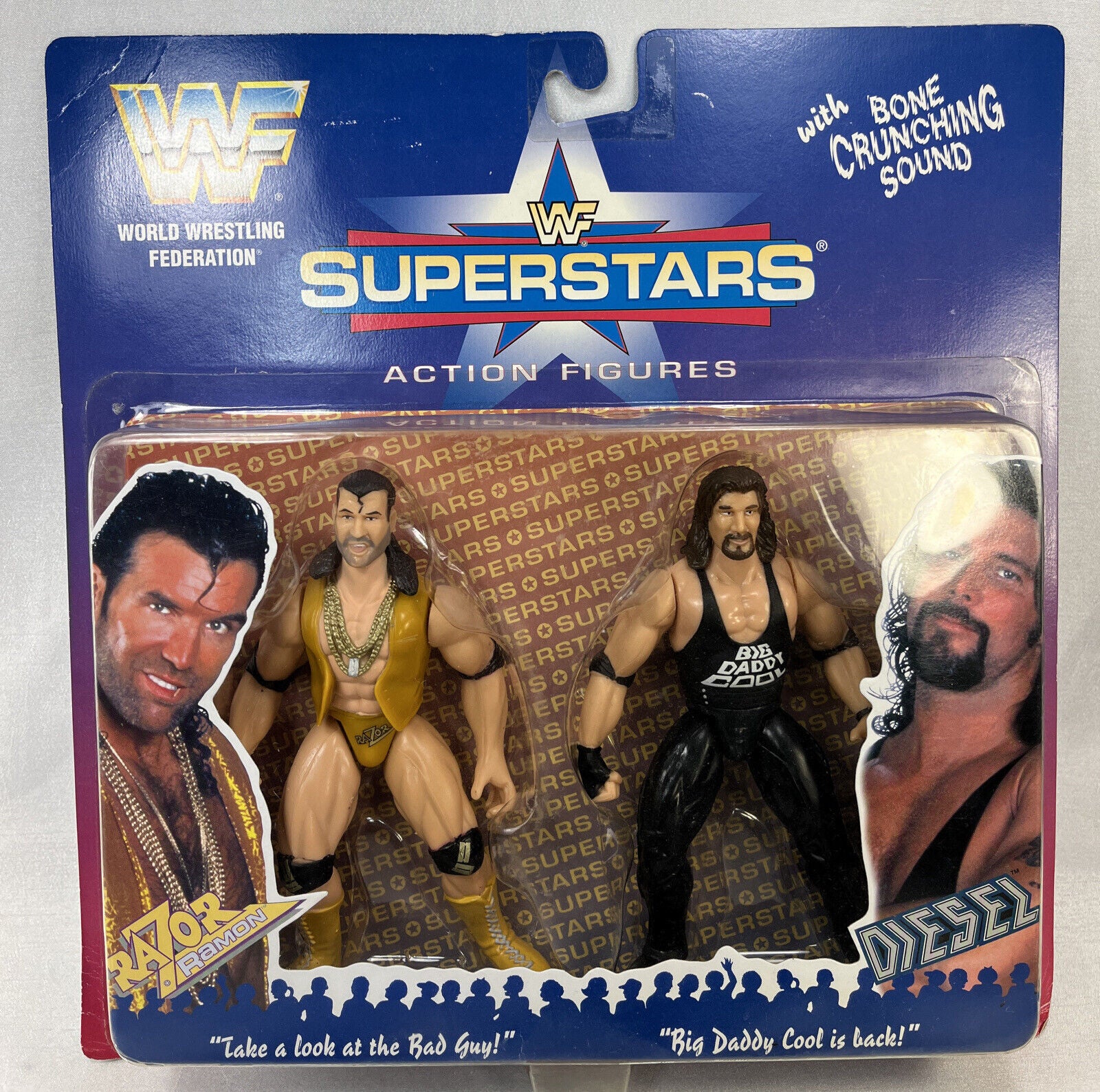 Wwf Razor Ramon Diesel 1996 WWF Jakks Pacific Superstars 2-Pack: Razor Ramon & Diesel [Exclus ...
