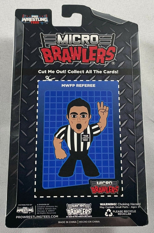 2021 Major Wrestling Figure Podcast Micro Brawlers MWFP Referee [Chase]