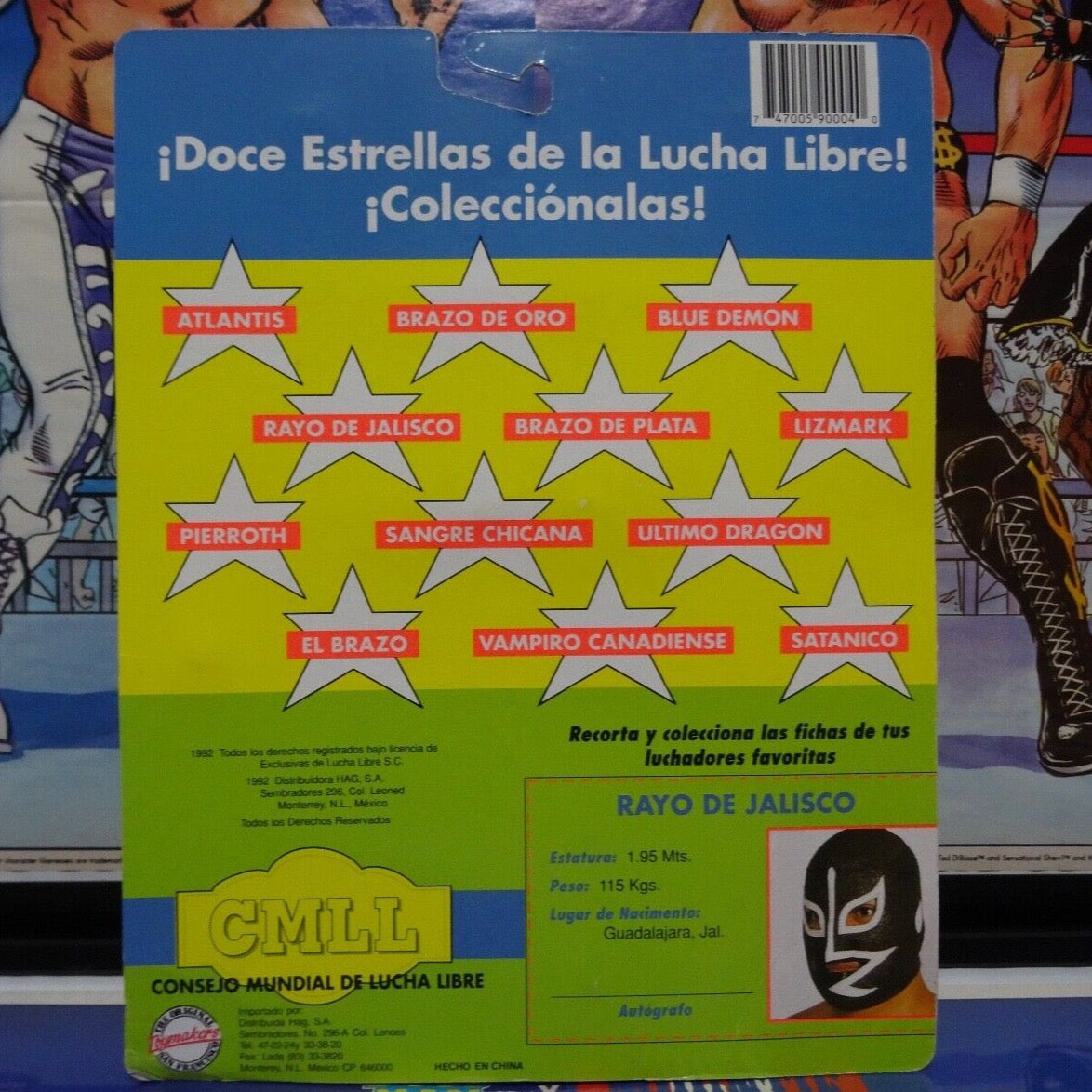 1992 CMLL OSFTM Luchadores Rayo de Jalisco – Wrestling Figure Database