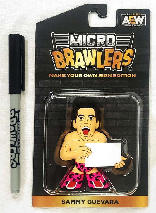 2022 AEW Pro Wrestling Tees Crate Exclusive Sammy Guevara Micro Brawler