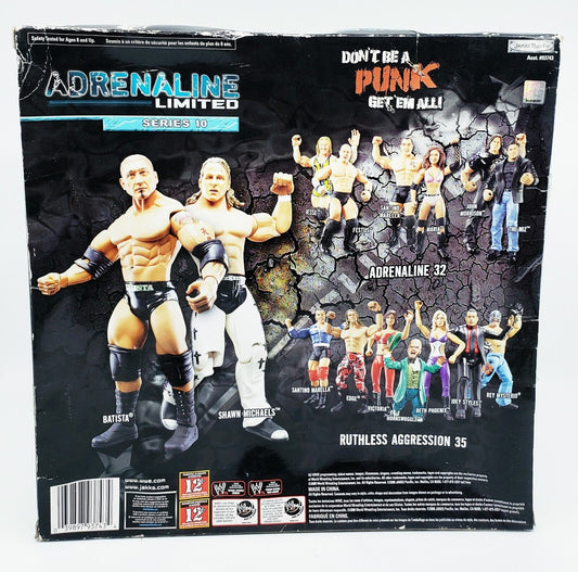 2008 WWE Jakks Pacific Adrenaline Limited Edition KB Toys Exclusive Batista & Shawn Michaels