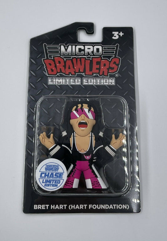 2022 Pro Wrestling Tees Micro Brawlers Limited Edition Bret Hart [Hart Foundation, Chase]