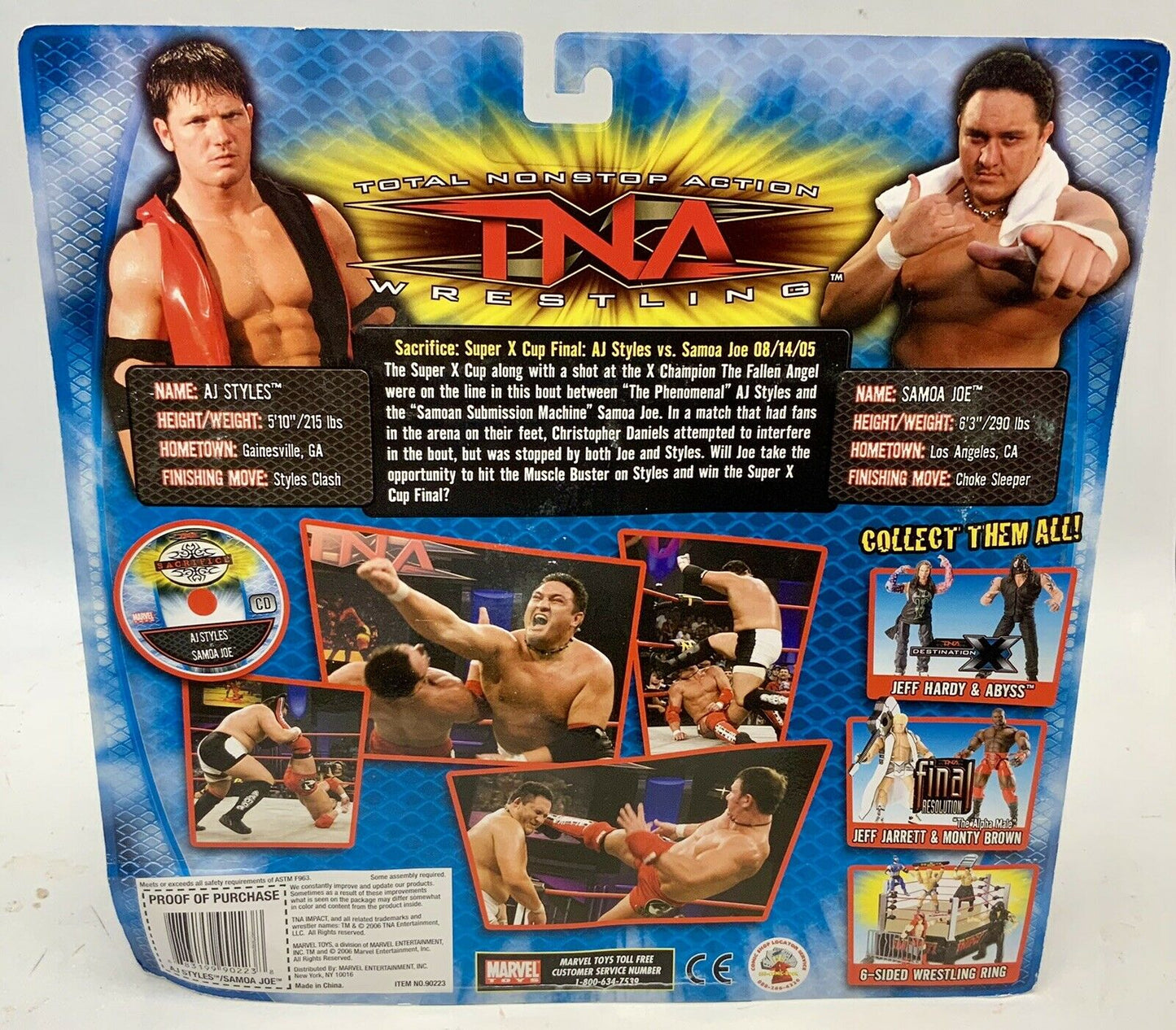 2006 Total Nonstop Action [TNA] Wrestling Marvel Toys Series 2 Multipack: AJ Styles & Samoa Joe