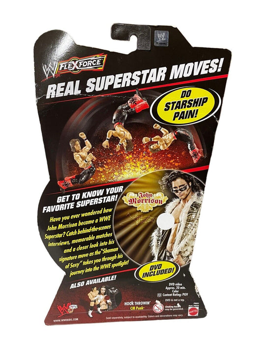 2010 WWE Mattel Flex Force DVD Heroes Flip Kickin' John Morrison
