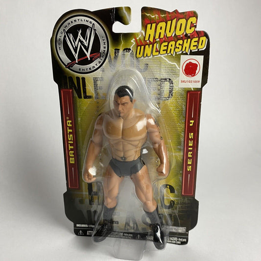 2008 WWE Jakks Pacific Bone-Crunching Action Havoc Unleashed Series 4 Batista