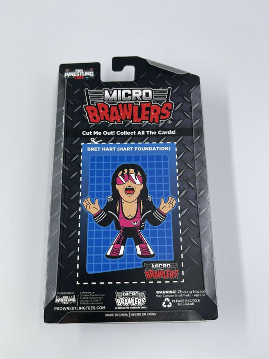 2022 Pro Wrestling Tees Micro Brawlers Limited Edition Bret Hart [Hart Foundation, Chase]