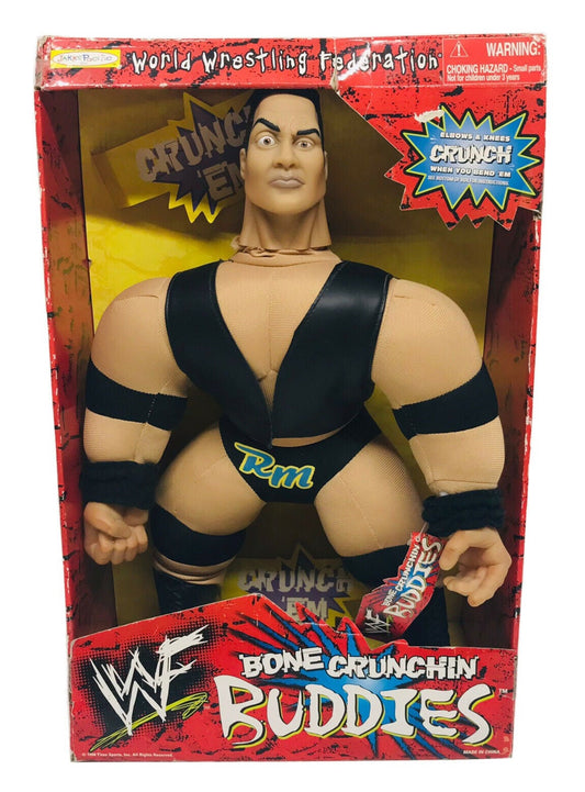 1999 WWF Jakks Pacific Bone Crunchin' Buddies Series 2 Rocky Maivia