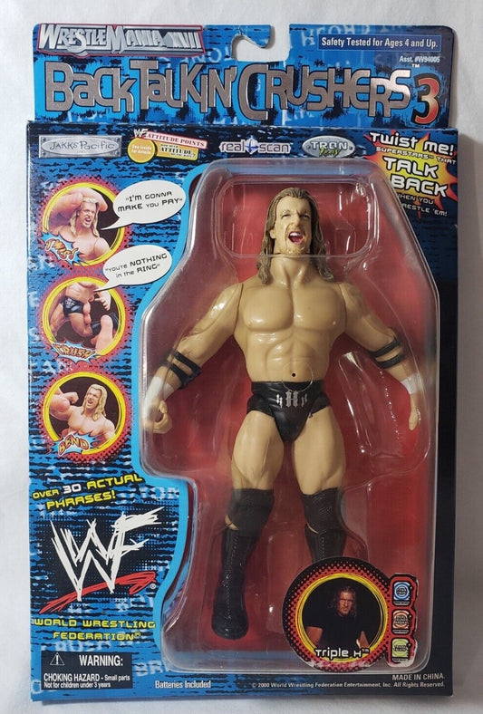 2000 WWF Jakks Pacific Back Talkin' Crushers Series 3 Triple H