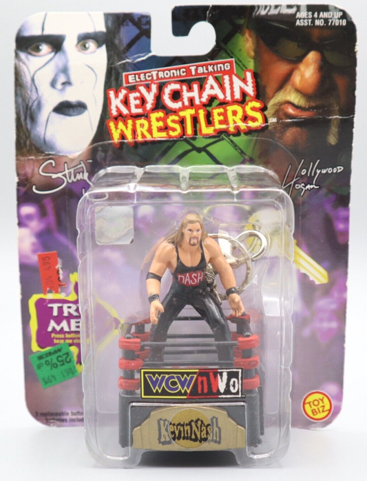 1998 WCW Toy Biz Electronic Talking Keychain Wrestlers Kevin Nash