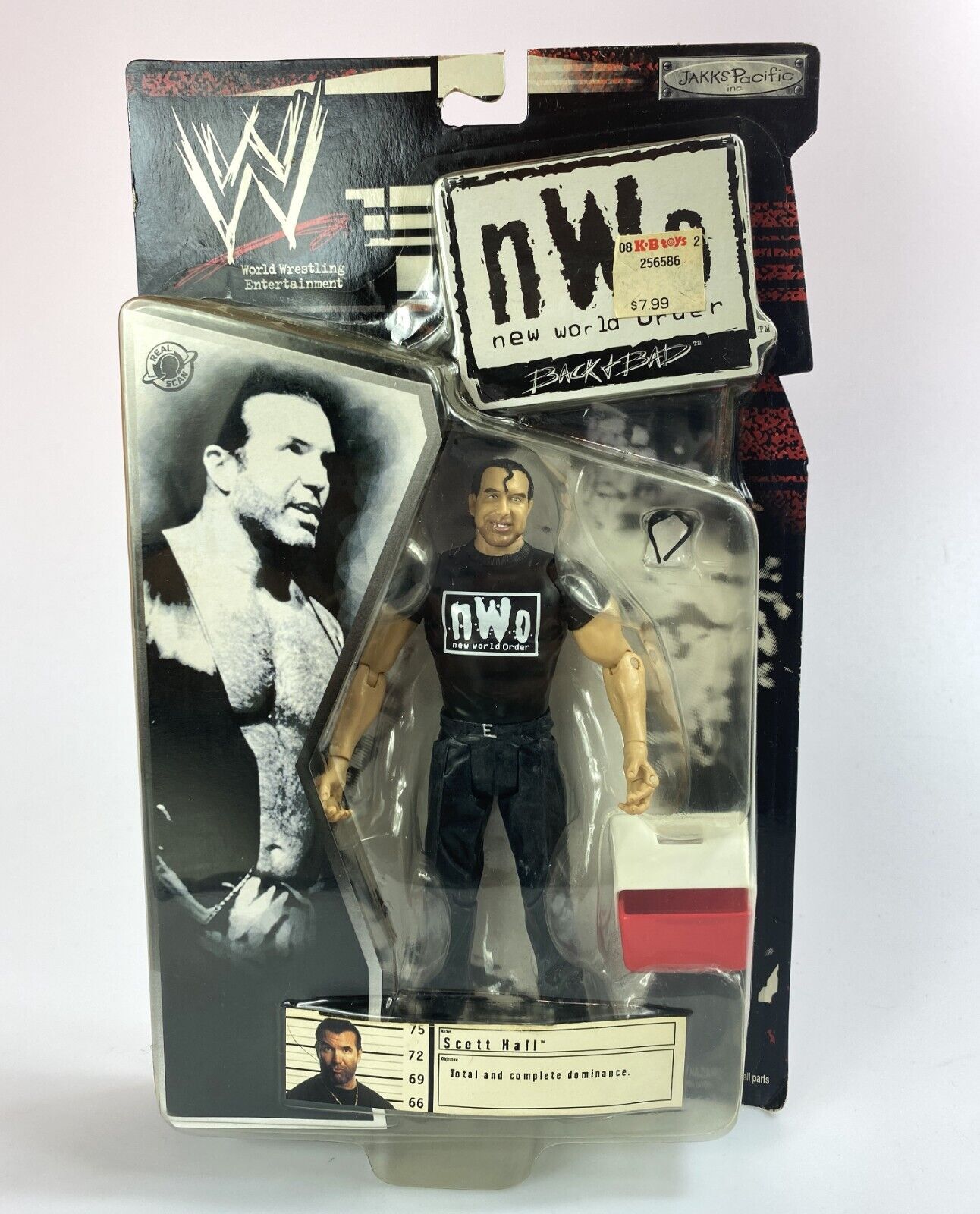 2002 WWE Jakks Pacific nWo "Back + Bad" R-3 Tech Scott Hall [In Street Clothes]