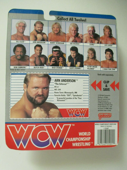 1990 WCW Galoob Series 1 Arn Anderson [NWA Card]