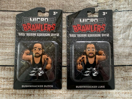 2022 Pro Wrestling Tees Micro Brawlers Limited Edition The Bushwhackers: Luke & Butch