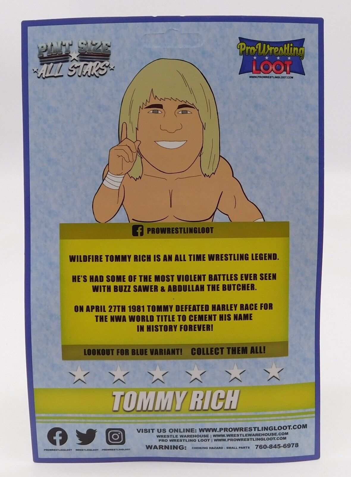 2021 Pro Wrestling Loot Pint Size All Stars Tommy Rich [With Blue Accents, September]