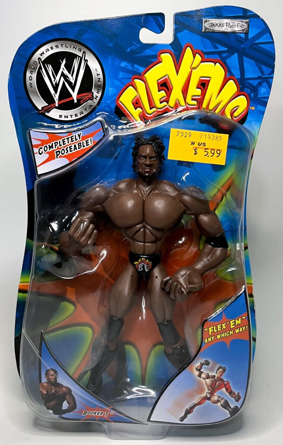 2003 WWE Jakks Pacific Flex 'Ems Series 2 Booker T