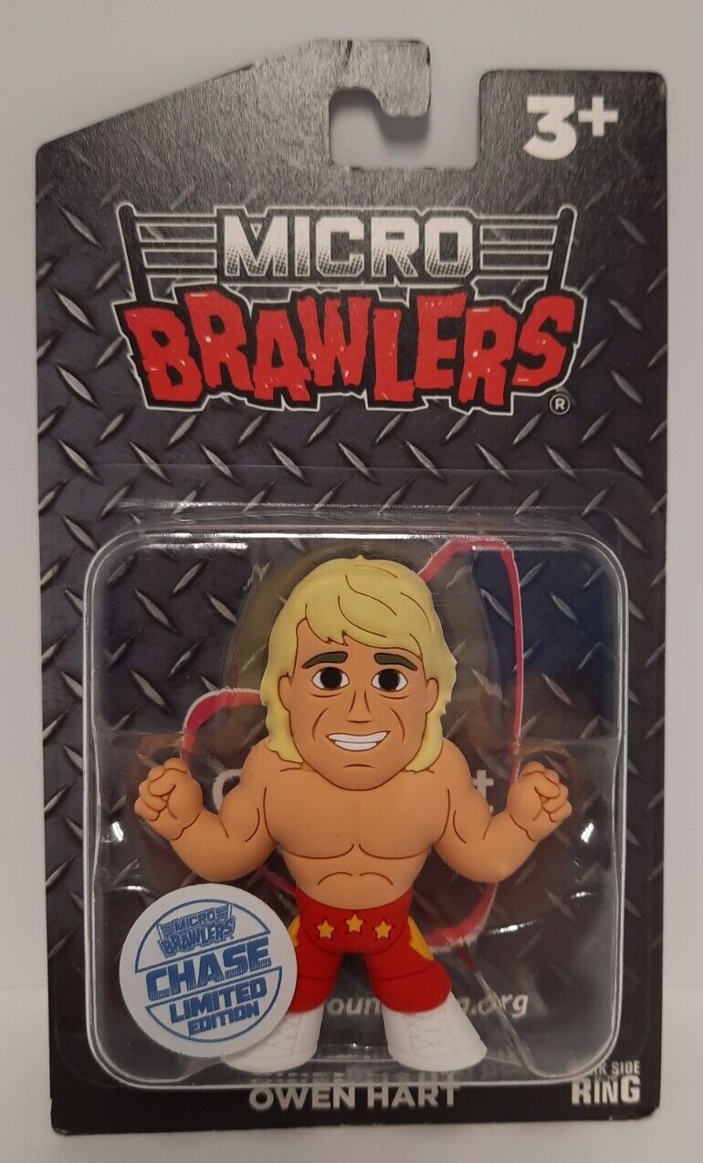 2021 Pro Wrestling Tees Crate Exclusive Micro Brawlers Owen Hart [February, Chase]