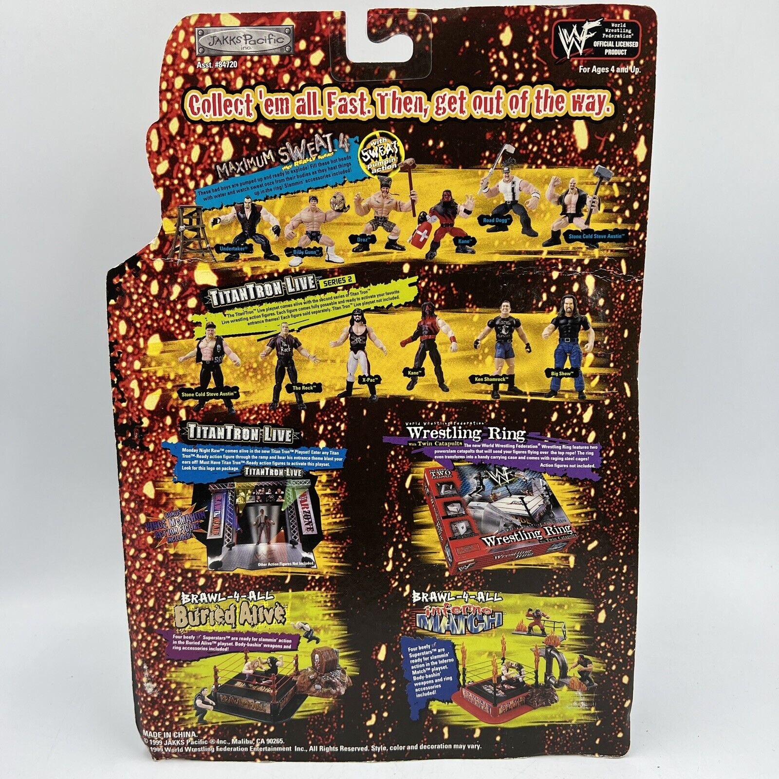1999 WWF Jakks Pacific Maximum Sweat Series 4 Droz – Wrestling