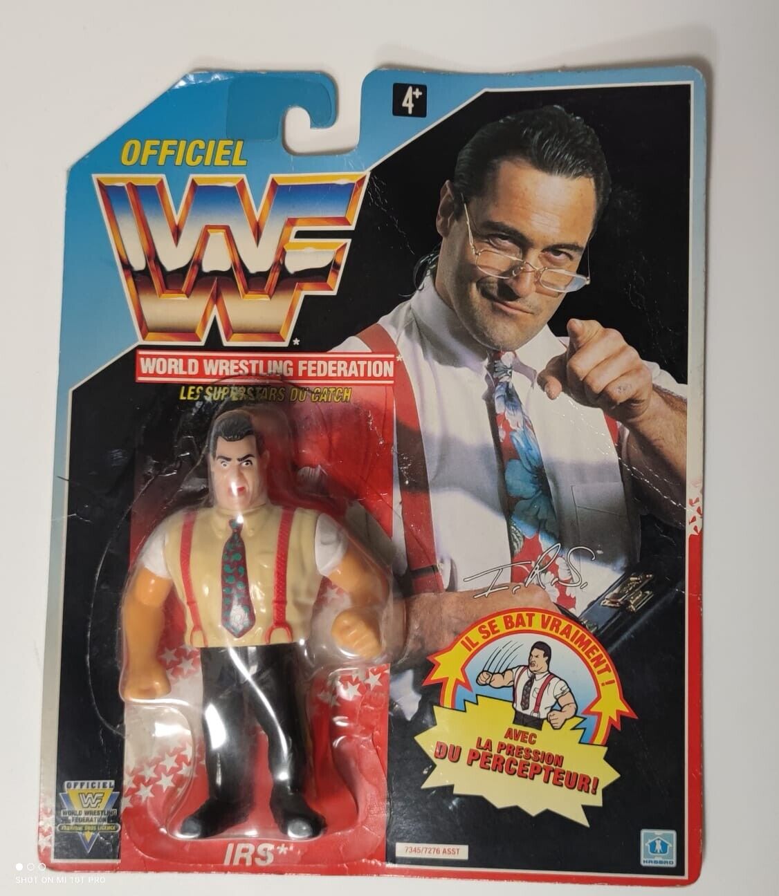 WWF IRS SERIES 5 Hasbro Wrestling figure 1993 WWE WCW Irwin R WWF IRS SERIES 5 Hasbro Wrestling figure 1993 WWE WCW Irwin R