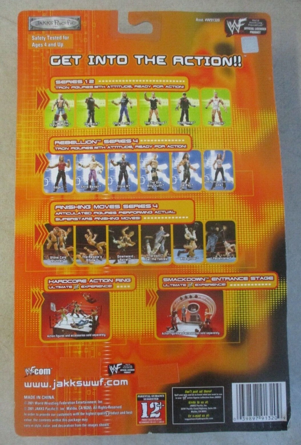 2001 WWF Jakks Pacific Backlash Series 5 The Rock [Exclusive]