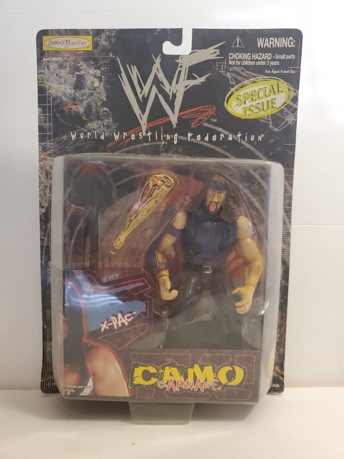 1999 WWF Jakks Pacific Camo Carnage Special Issue X-Pac