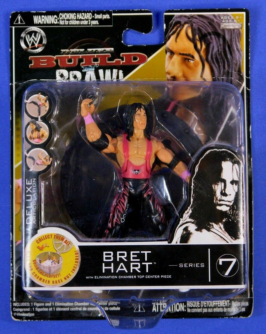 2008 WWE Jakks Pacific Deluxe Build 'N' Brawl Series 7 Bret Hart