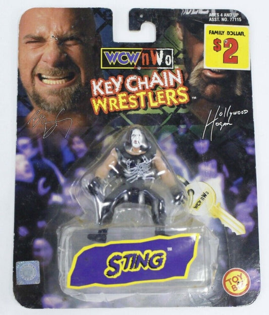 1998 WCW Toy Biz Keychain Wrestlers Sting [Crow]