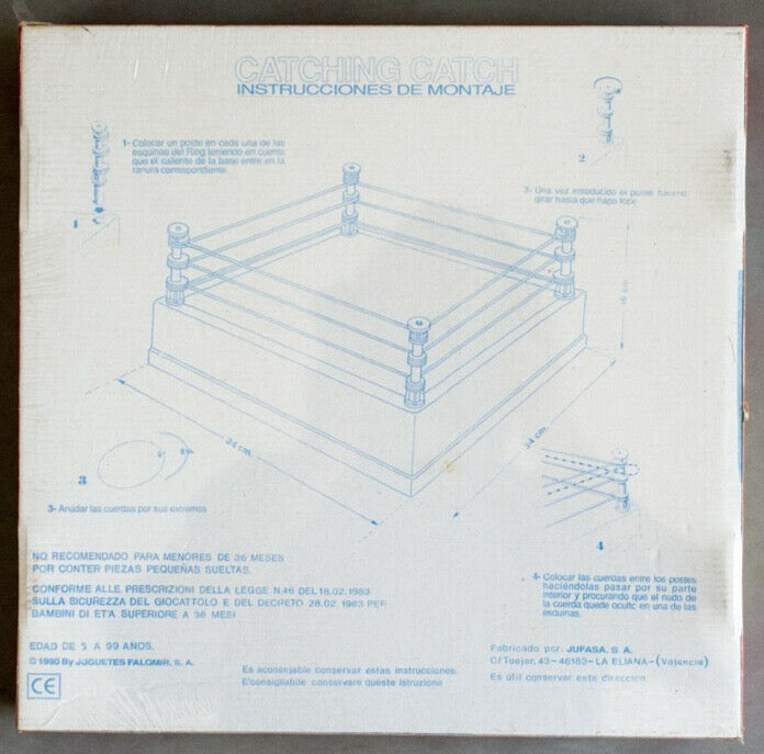 1990 Juguetes Falomir Catching Catch Bootleg/Knockoff Wrestling Ring