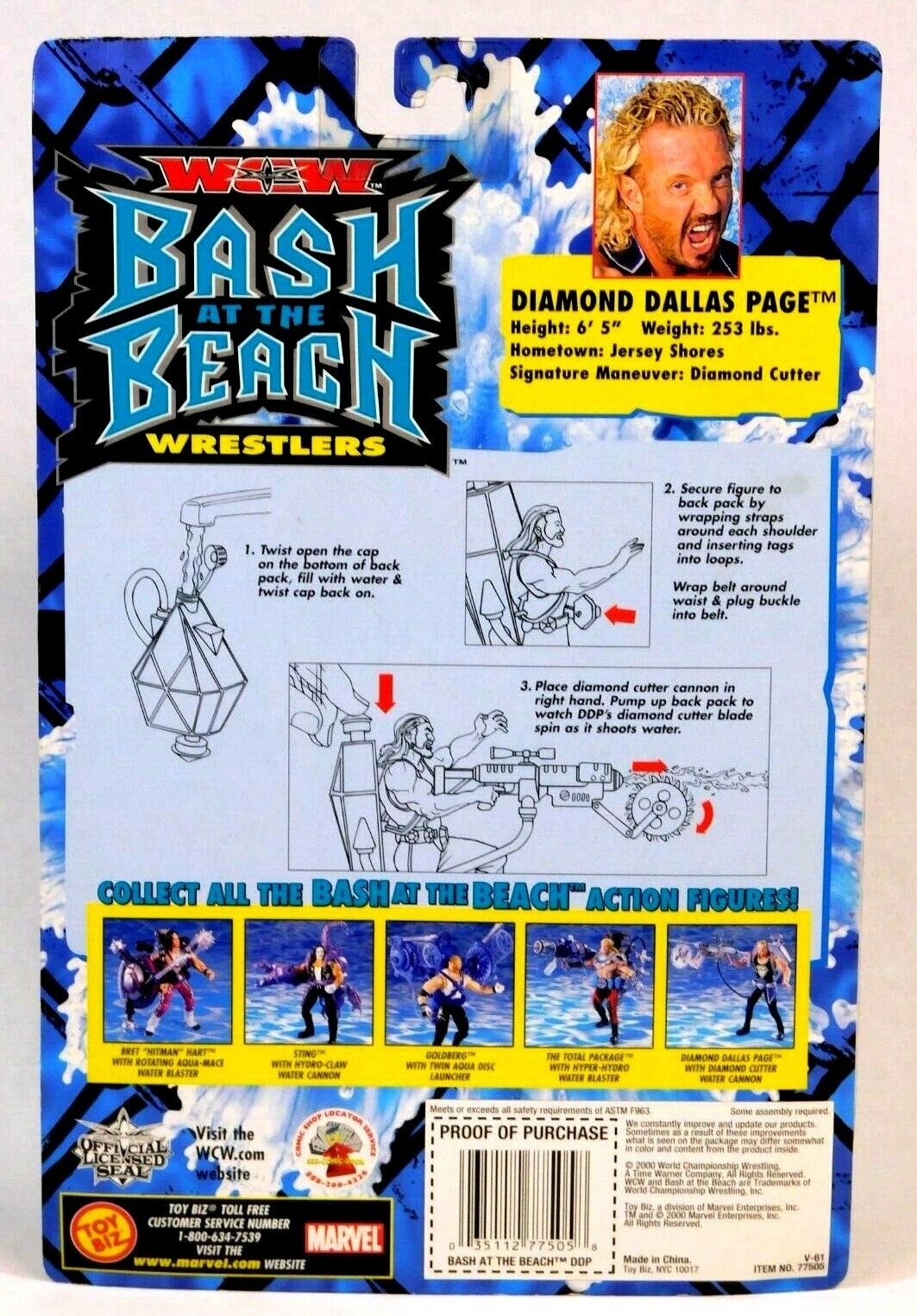 2000 WCW Toy Biz Bash at the Beach Diamond Dallas Page