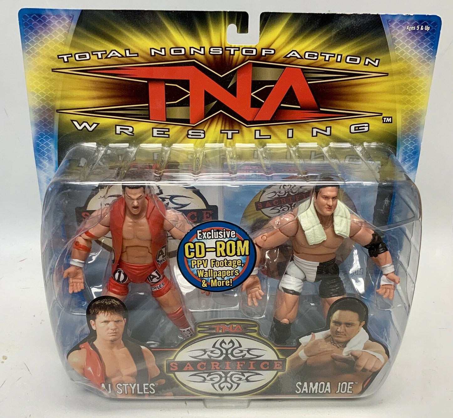 2006 Total Nonstop Action [TNA] Wrestling Marvel Toys Series 2 Multipack: AJ Styles & Samoa Joe
