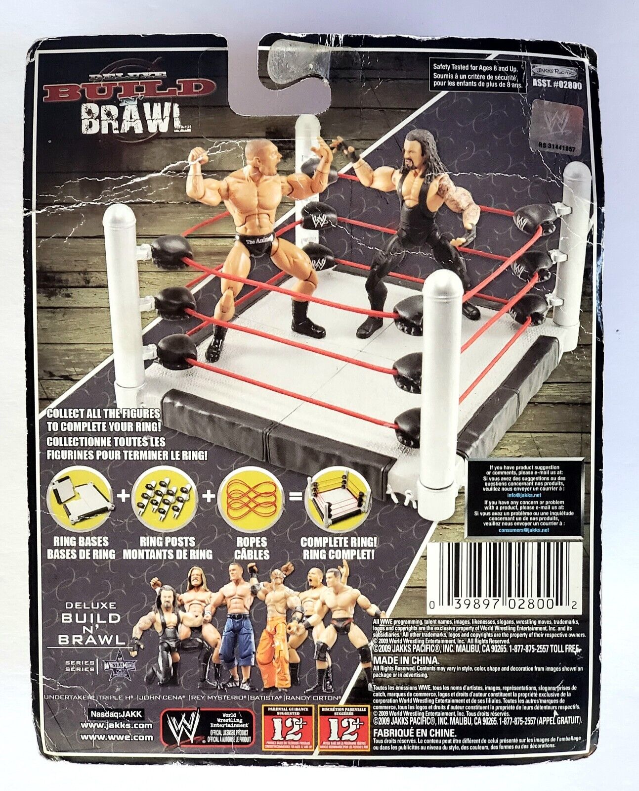 2008 WWE Jakks Pacific Deluxe Build 'N' Brawl WrestleMania XXV Underta ...