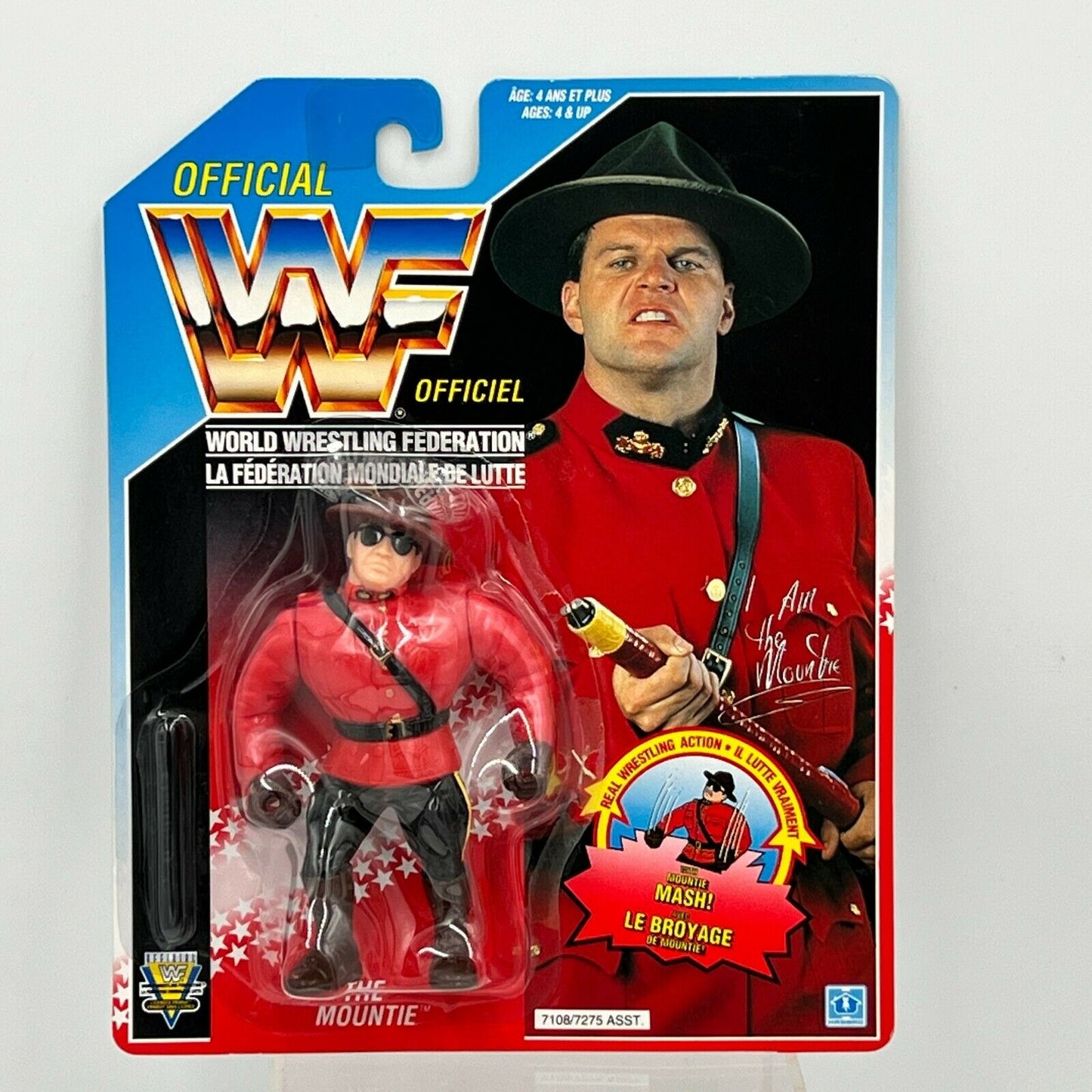 1993 WWF Hasbro Series 5 The Mountie with Mountie Mash!