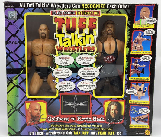 1999 WCW Toy Biz Tuff Talkin' Wrestlers Goldberg vs. Kevin Nash