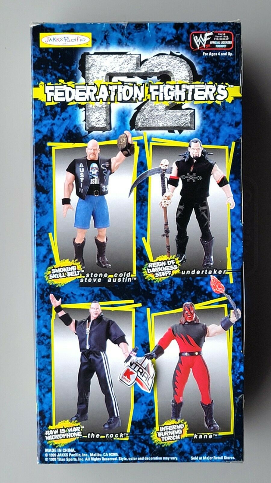 1999 WWF Jakks Pacific 12" Federation Fighters Series 1 Stone Cold Steve Austin [In Jeans]