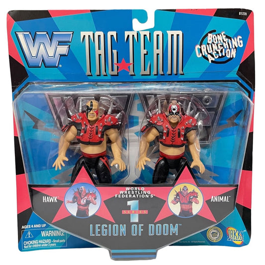 1997 WWF Jakks Pacific Tag Team Series 1 Legion of Doom: Hawk & Animal
