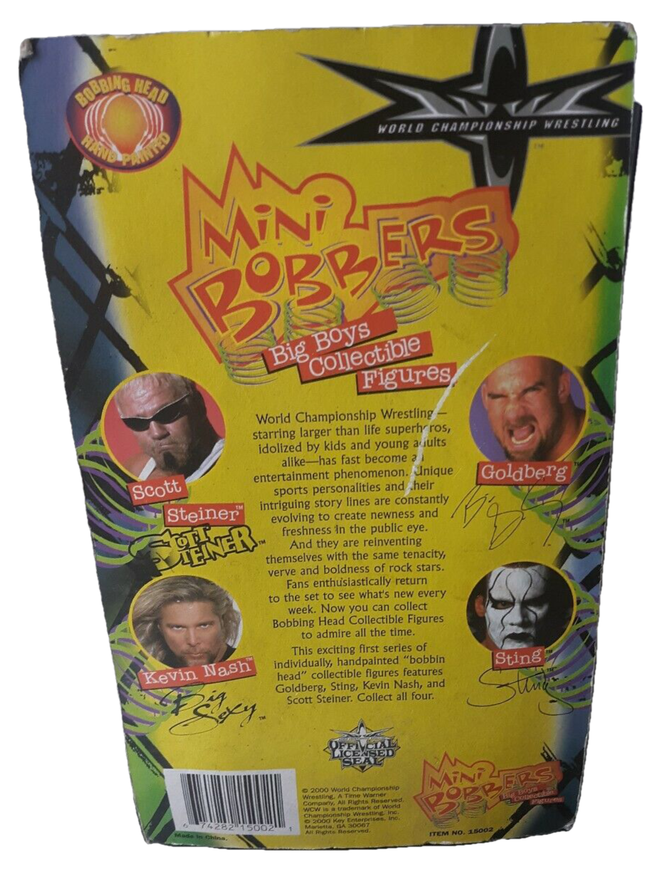 2000 WCW Key Enterprises Mini Bobbers Series 1 Goldberg