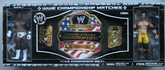 2006 WWE Jakks Pacific U.S. Championship Belt [With Booker T & Chris Benoit]