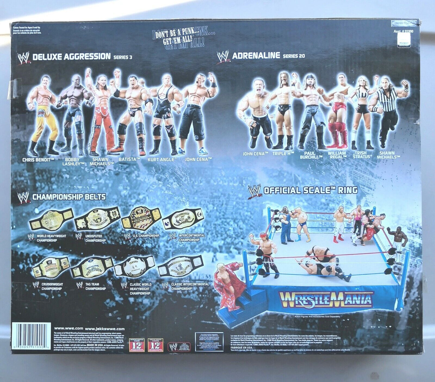 2006 WWE Jakks Pacific The Cutting Edge Ring [Raw Edition, With Edge]